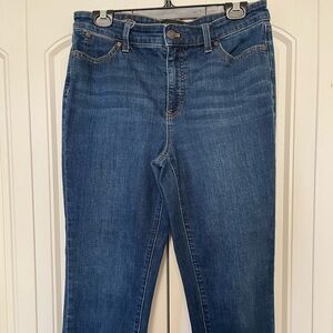 Talbots Women's Straight Leg Jeans in Deep Blue